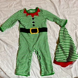 Gymboree Elf Onesie with Elf Beanie Size 12-18months